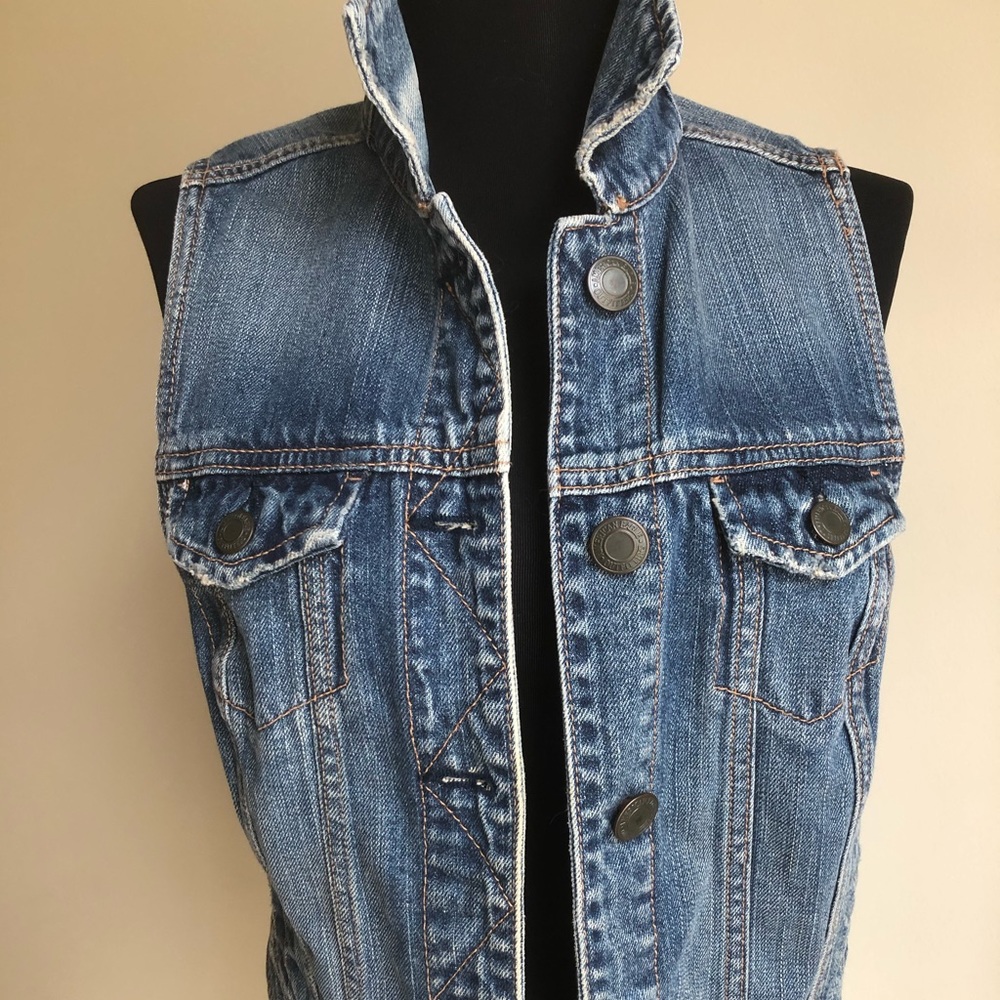 American Eagle Blue Jean Vest